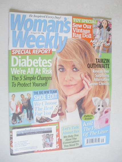 Woman's Weekly magazine (26 August 2014 - Tamzin Outhwaite cover)