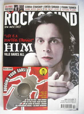 <!--2010-02-->Rock Sound magazine - Ville Valo cover (February 2010)