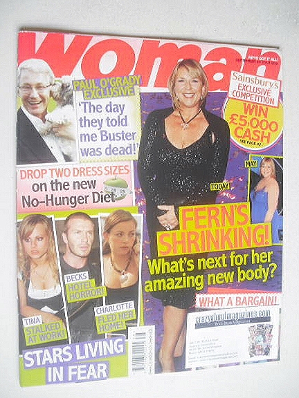 <!--2007-09-24-->Woman magazine - Fern Britton cover (24 September 2007)