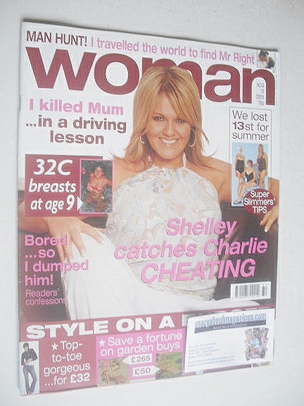 <!--2005-08-15-->Woman magazine - Sally Lindsay cover (15 August 2005)
