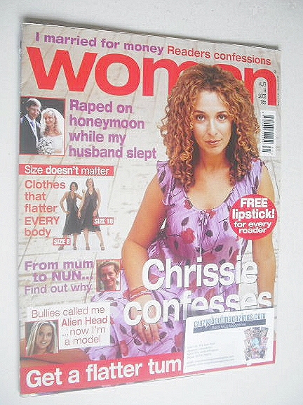 <!--2005-08-08-->Woman magazine - Tracy-Ann Oberman cover (8 August 2005)