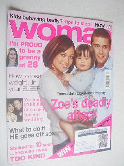 Woman magazine - Leah Bracknell and Ben Freeman cover (20 June 2005)