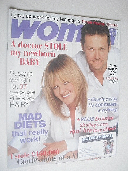Woman magazine - Sally Lindsay and Bill Ward cover (31 January 2005)