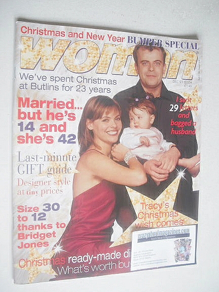 <!--2004-12-27-->Woman magazine - Simon Gregson and Kate Ford cover (27 Dec