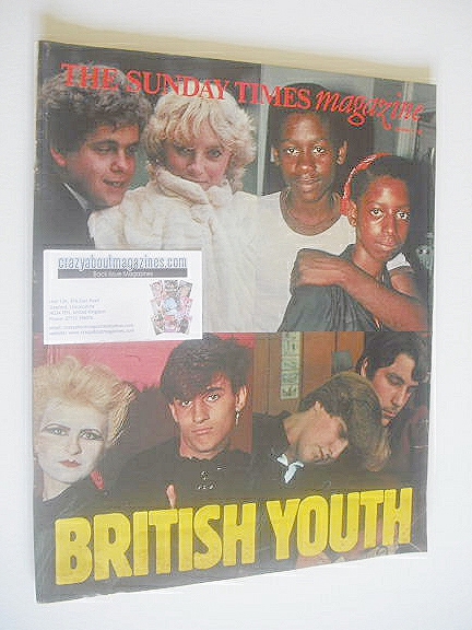 The Sunday Times magazine - British Youth cover (1 November 1981)
