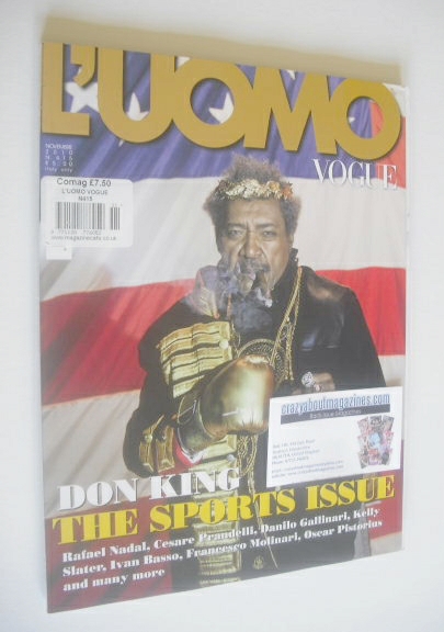 <!--2010-11-->L'Uomo Vogue magazine - November 2010 - Don King cover