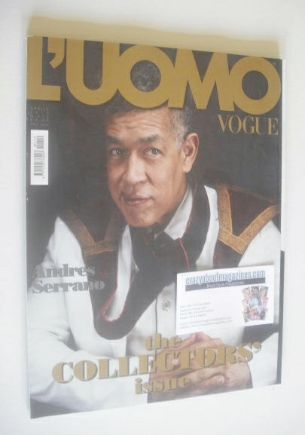 <!--2010-04-->L'Uomo Vogue magazine - April 2010 - Andres Serrano cover
