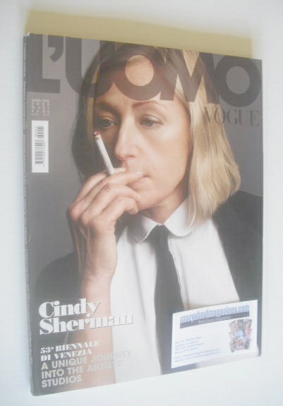 <!--2009-05-->L'Uomo Vogue magazine - May/June 2009 - Cindy Sherman cover