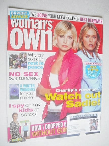 Woman's Own magazine - 17 January 2005 - Emma Atkins and Patsy Kensit cover