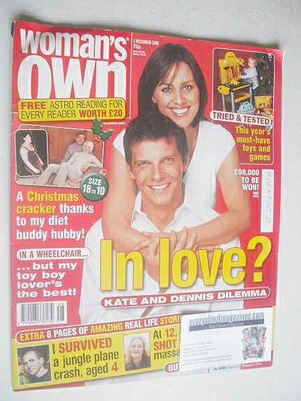 Woman's Own magazine - 1 December 2003 - Nigel Harman and Jill Halfpenny cover