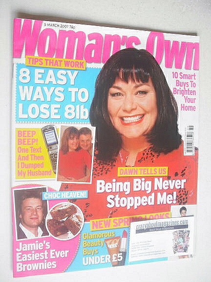 Woman's Own magazine - 5 March 2007 - Dawn French cover