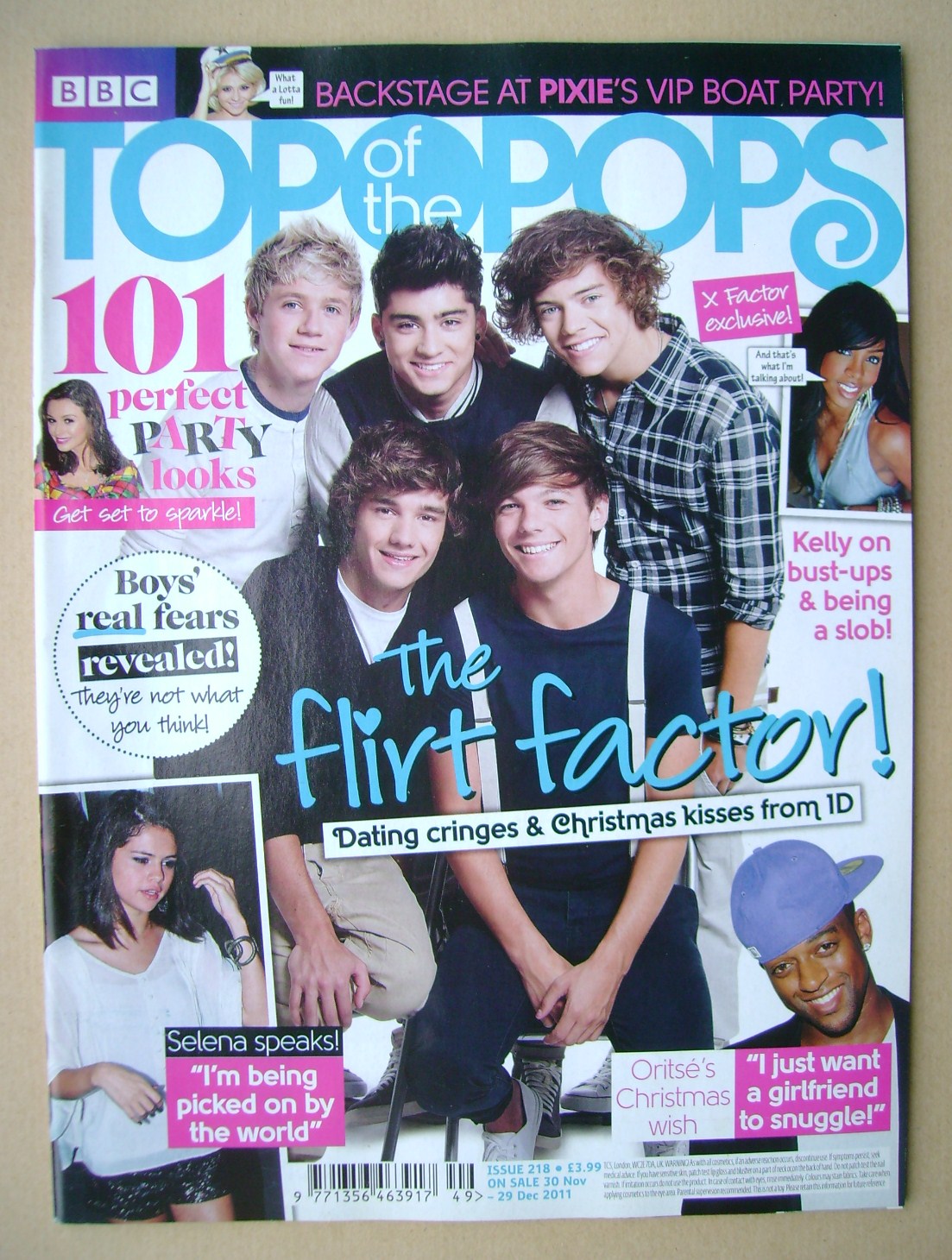 Top Of The Pops magazine - One Direction cover (30 November - 29
