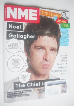 NME magazine - Noel Gallagher cover (25 October 2014)