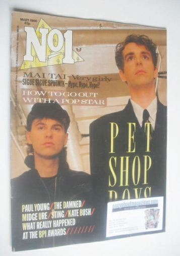 No 1 Magazine - Pet Shop Boys cover (1 March 1986)