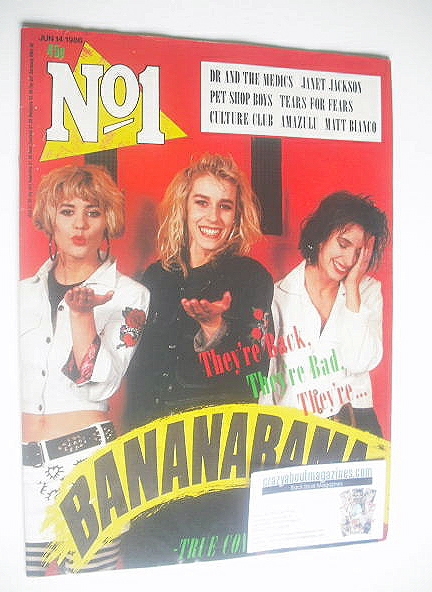 No 1 Magazine - Bananarama cover (14 June 1986)