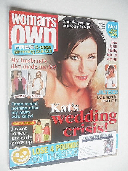 Woman's Own magazine - 27 October 2003 - Jessie Wallace cover