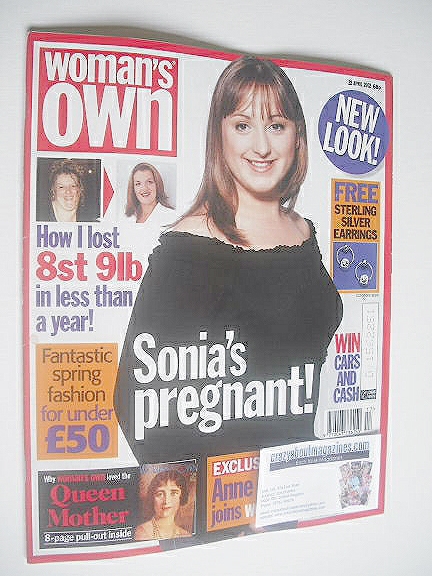 Woman's Own magazine - 22 April 2002 - Natalie Cassidy cover