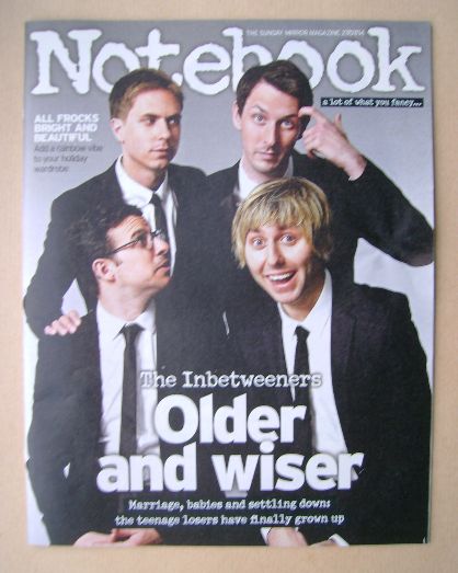 Notebook magazine - The Inbetweeners cover (27 July 2014)