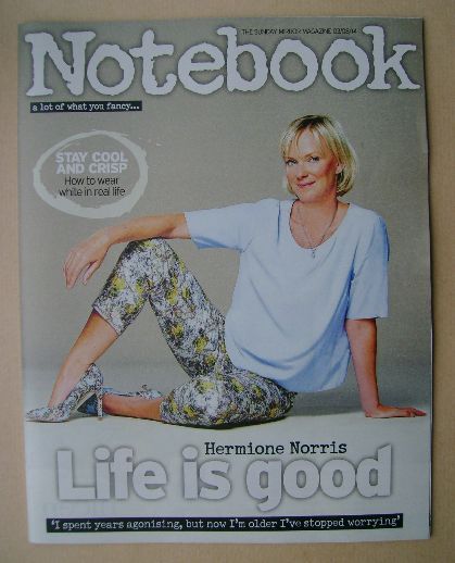 Notebook magazine - Hermione Norris cover (3 August 2014)