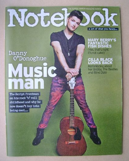 Notebook magazine - Danny O'Donoghue cover (14 September 2014)