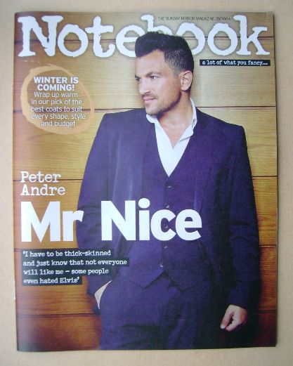 Notebook magazine - Peter Andre cover (28 September 2014)