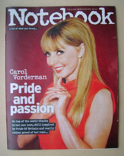 Notebook magazine - Carol Vorderman cover (5 October 2014)