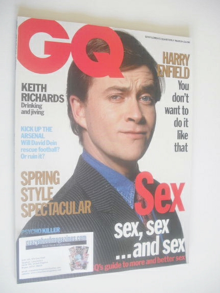 <!--1993-03-->British GQ magazine - March 1993 - Harry Enfield cover