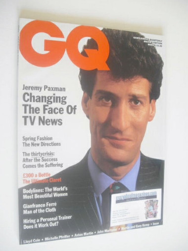 <!--1990-03-->British GQ magazine - March 1990 - Jeremy Paxman cover