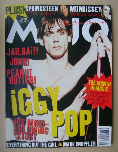 MOJO magazine - Iggy Pop cover (April 1996 - Issue 29)