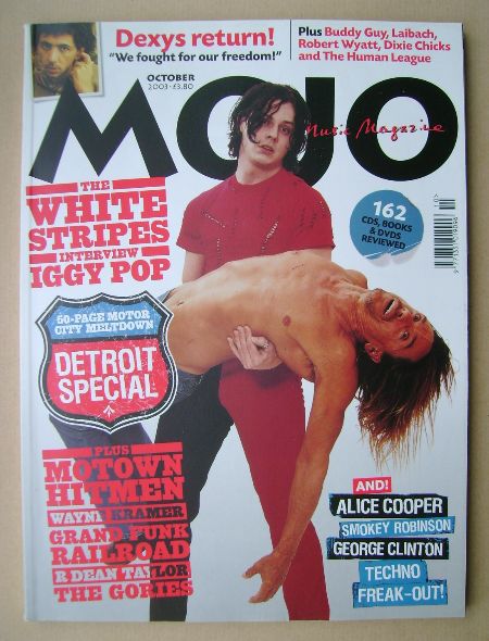 MOJO magazine - Jack White and Iggy Pop cover (October 2003 - Issue 119)