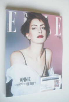 British Elle magazine - November 2014 - Anne Hathaway cover (Subscriber's Issue)