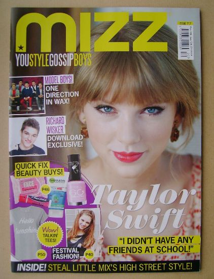 MIZZ magazine - Taylor Swift cover (16 May - 12 June 2013)