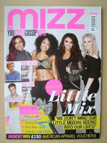 <!--2013-04-18-->MIZZ magazine - Little Mix cover (18 April - 15 May 2013)
