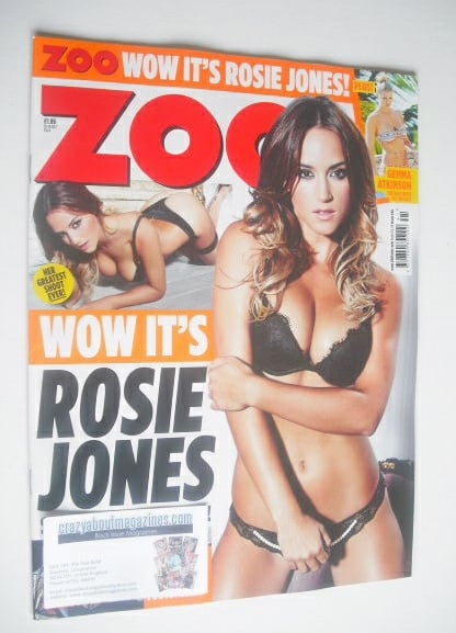 <!--2014-10-10-->Zoo magazine - Rosie Jones cover (10-16 October 2014)