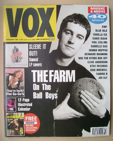 VOX magazine - Peter Hooton cover (February 1991 - Issue 5)