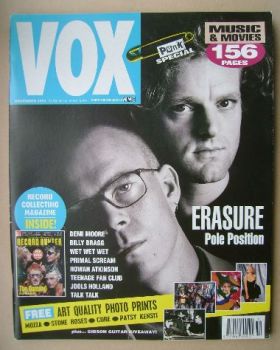 VOX magazine - Erasure cover (November 1991 - Issue 14)
