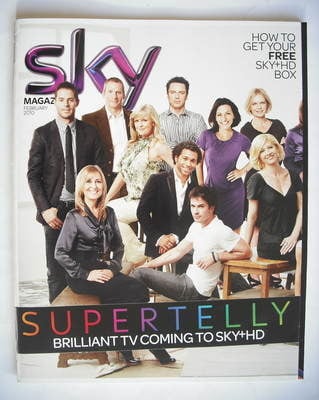 Sky TV magazine - February 2010 - Supertelly cover