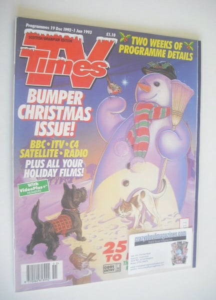 TV Times magazine - Christmas Issue (19 December 1992 - 1 January 1993)