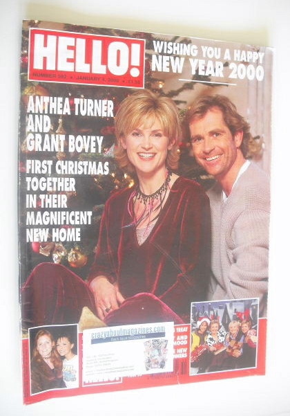 Hello! magazine - Anthea Turner and Grant Bovey cover (4 January 2000 - Issue 592)