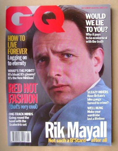 <!--1993-06-->British GQ magazine - June 1993 - Rik Mayall cover