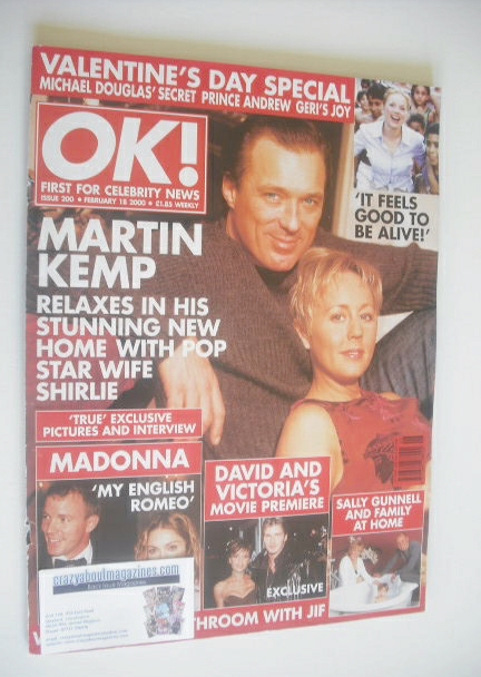 OK! magazine - Martin Kemp and Shirley Kemp cover (18 February 2000 - Issue 200)