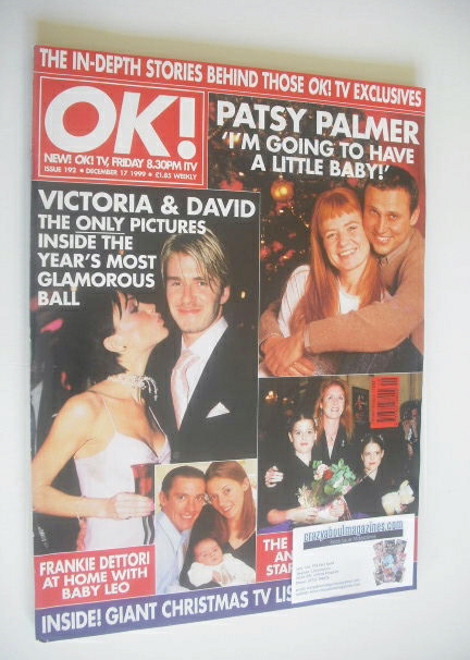 OK! magazine - David Beckham and Victoria Beckham cover (17 December 1999 - Issue 192)