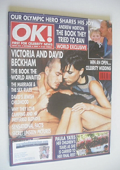 OK! magazine - David Beckham and Victoria Beckham cover (6 October 2000 - Issue 233)