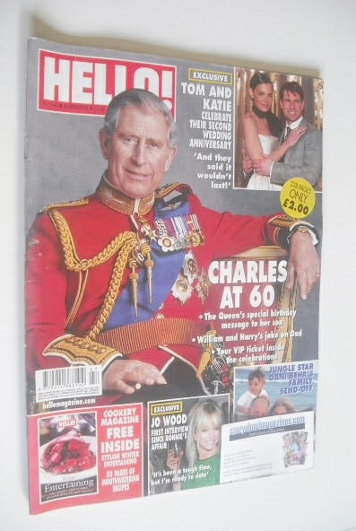 Hello! magazine - Prince Charles cover (25 November 2008 - Issue 1048)