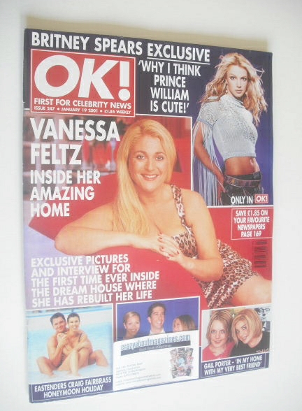 OK! magazine - Vanessa Feltz cover (19 January 2001 - Issue 247)