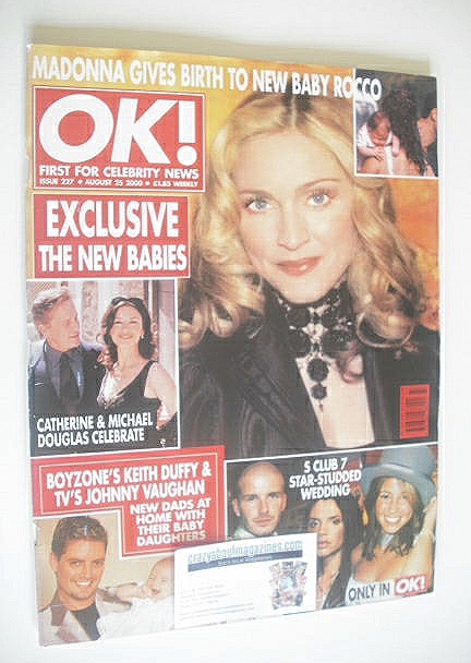 OK! magazine - Madonna cover (25 August 2000 - Issue 227)