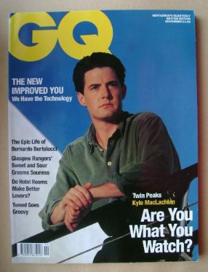 <!--1990-11-->British GQ magazine - November 1990 - Kyle MacLachlan cover