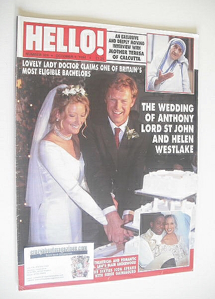 Hello! magazine - Anthony Lord St John and Helen Westlake cover (1 October 1994 - Issue 324)