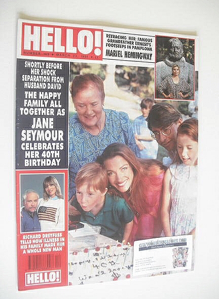 Hello! magazine - Jane Seymour cover (23 March 1991 - Issue 145)