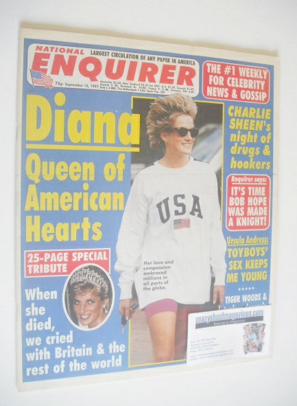 <!--1997-09-16-->National Enquirer magazine - Princess Diana cover (16 Sept